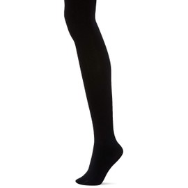 Gunze RIZAP Women's Compression Tights, Walking and Burn Calories, Warm Type, 80 Denier, Black