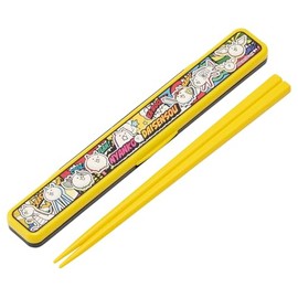Skater ABC3-A Cat War 26 Chopsticks & Chopsticks Case Set, 7.1 inches (18 cm), For Adults, Made in Japan