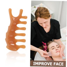Vaguelly Small Resin Nose Massager Tool Ergonomic Facial Acupoint Massage Comb for Home Travel Hotel Use Lightweight Safe Gua Facial Tool for Delicate Skin Care