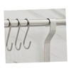 BUGUUYO 10pcs Stainless Steel S Hooks Hanging Hooks for Kitchenware