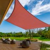 KANAGAWA Sun Shade Sail 10'x13' Rust Red Rectangle UV Block