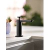 Moen S3947BL Modern Deck Mounted Kitchen Soap Dispenser with Above