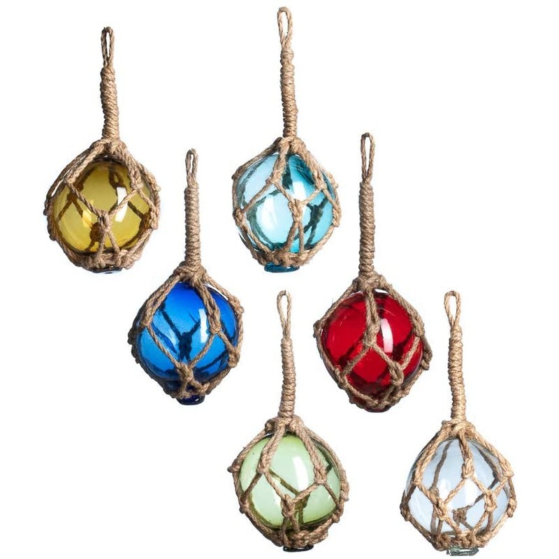 Nautical Crush Trading Japanese Glass Fishing Floats - 3" Multicolor