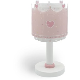Dalber Children's Table Lamp, Bedside Lamp, Little Queen Princess Crown, 61101, E14
