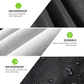 KouKou Waterproof SUV Car Cover Suitable for Kia Sorento from 2002 to 2025, 7 Layers Windproof All Weather Waterproof Outdoor Cover Sun Rain UV Dust Snow Protection. Black