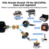 2 Pack 1lb Propane Tank Adapter, 20lb to 1lb Converter,