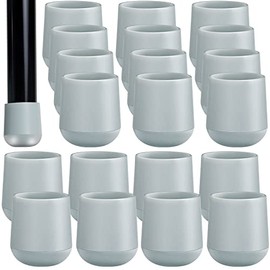 20 Pcs 7/8 Inch Folding Chair Leg Caps, Heavy Duty Plastic Chair End Caps Metal Chair Leg Floor Protectors Plastic Chair Caps for Legs Chair Tips for Furniture Legs