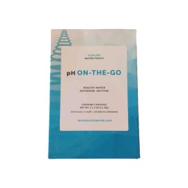 Invigorated Water pH On-The-Go Alkaline Pouch Portable 3pk for Water Bottles