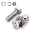 12 Sets M6-1.0 x 25mm Hex Bolts with Hex Nuts