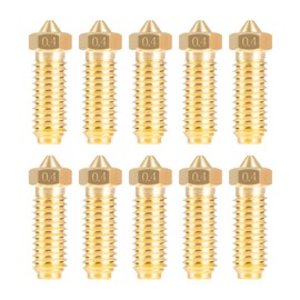 IdeaFormer-3D 10Pcs 0.4mm Kobra S1 Kobra 3 Brass Nozzles, 3D Printer Nozzles Replacement Extruder Hotend Nozzle for Anycubic Kobra S1/Kobra 3/Combo