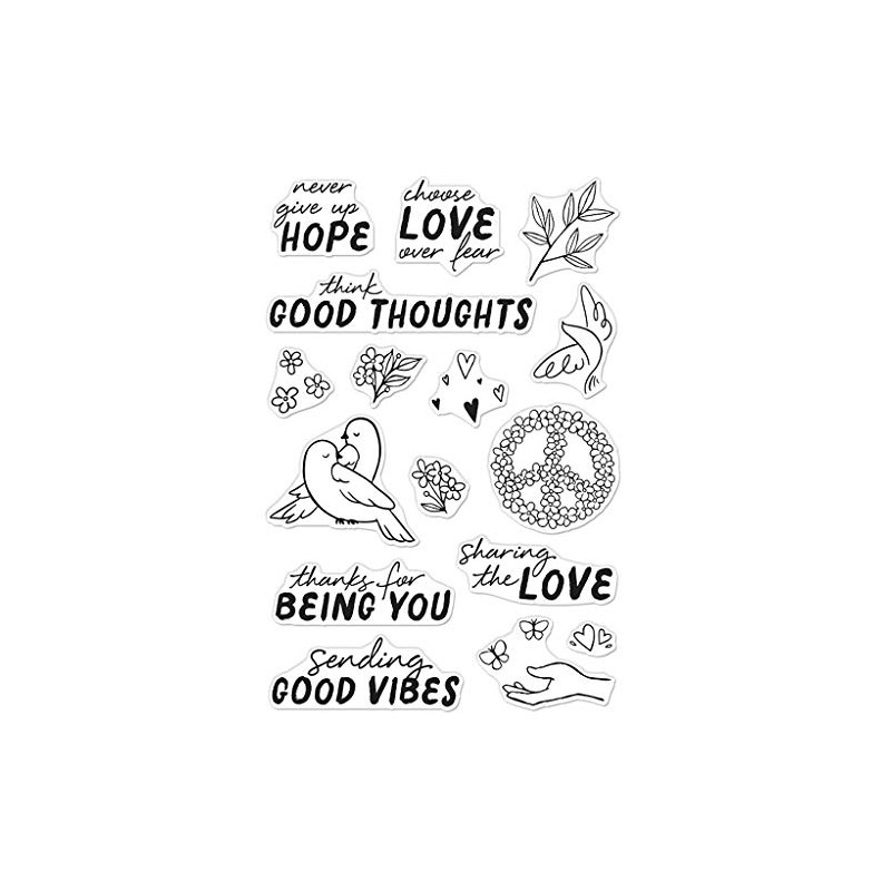 Hero Arts Good Vibes Clear STMP