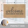 AAZZKANG Please Remove Your Shoes Doormat Non Slip Welcome Outdoor
