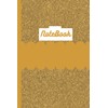 Gold Foil Cover Print Notebook: Great for gold plated cover