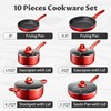 Induction Cookware Pots and Pans Set 10 Piece, BEZIA Dishwasher