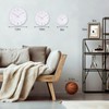 bakbrand Wall Clock Silent Modern Round Decor Clock Non-Ticking Battery