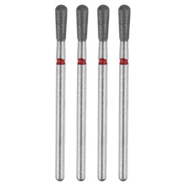 HARFINGTON 4pcs 200-230 Grits Diamond Grinding Bit 3.1mm Match Head 2.35mm Shank 8.5mm Length Stone Sanding Drill Bits Rotary Tool for Ceramic Glass Nails Grinding Polishing