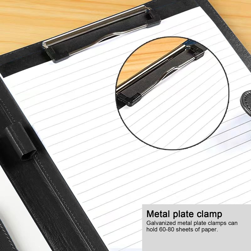 Clipboard Folder DIN A4 Conference Folder, Leather Document Clip Board