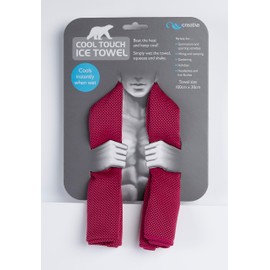 Cool Touch Ice Towel, 100 cm x 30 cm, Instant Cooling Effect, Assorted Colours