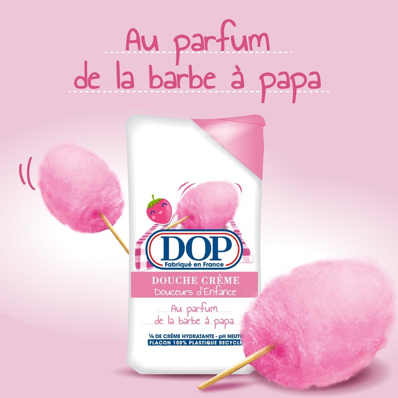 DOP Douceurs d'Enfant Shower Gel Cream with Cotton Candy Fragrance