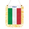 Italy Fringy Hanging Flag Double Sided Small Mini Italy Flag