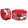 2Pcs Satin Ribbon 16.4ft Red Christmas Ribbon Retro Truck Pattern