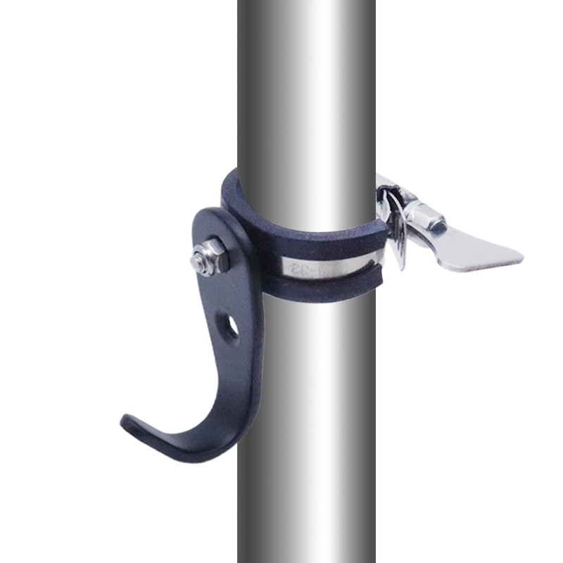 Chinflly Tube Hook,Stainless Steel Adjustable Shelf Pole J Hooks Fit