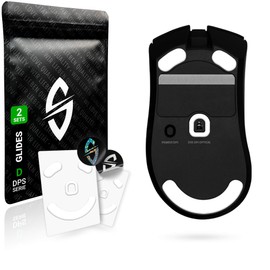SensoryBoost DPS Glides (Set of 2) for Razer DeathAdder V3 Pro - Ultra Fast, Rounded, Low Friction, High Quality, Durable, Replacement Mouse Feet, Skates - Gaming Mouse Upgrade Accessories