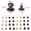 Dtoterul Leather Rivets Pack of 100 Button Rivets Solid Button