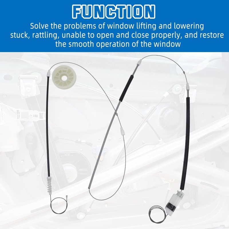 MOTOQUEEN Front Driver for Corvette Window Regulator Repair