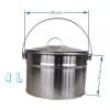 Gal Olla De Acero Inoxidable Capacidad 4 Litros