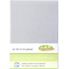 Odenwälder Jersey Fitted Sheet for Cot Bed Light Silver, Size: