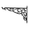 Outdoor Hanging Bracket Black Iron Multifunctional Decorative Plant Hanger for