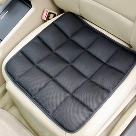 EQLEF Car Seat Cushion, Natural Bamboo Charcoal Cushion, Office Chair Cushion, Car Seat Cushion, Anti-Skid Cushion, Black