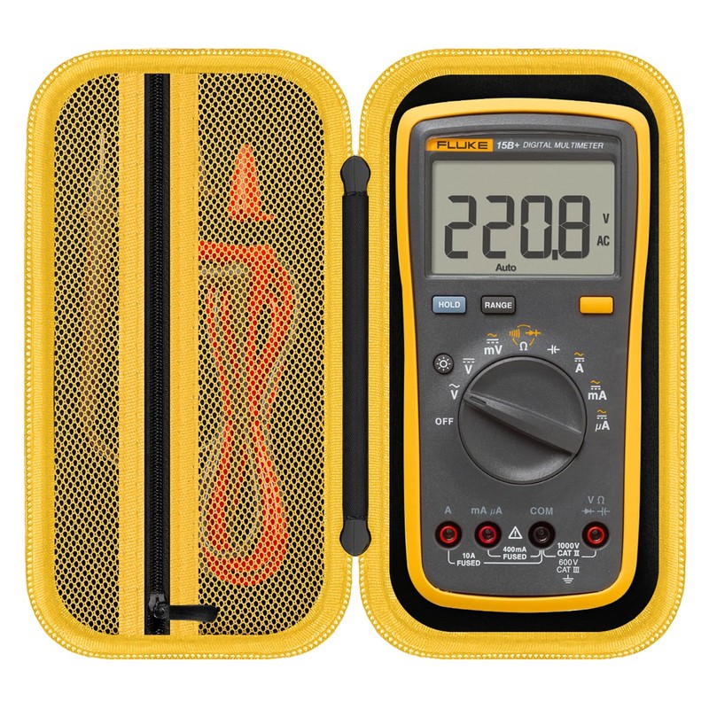 HESPLUS Carrying Case for Fluke 15B+/17B+/Fluke 101/117/115/116/114/113/177/179/233/106/107 Multimeter Testers and