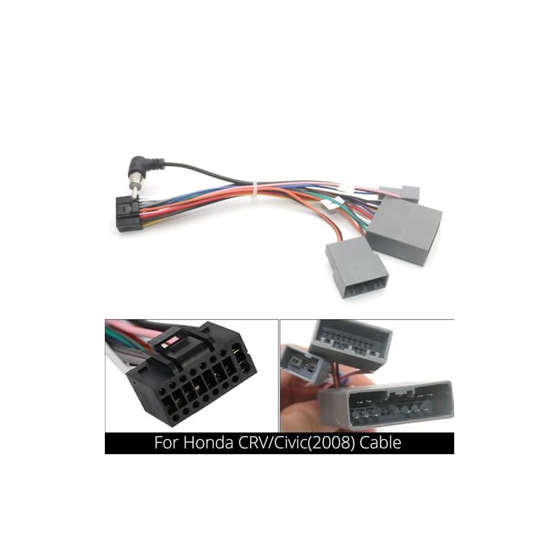 Car Radio Stereo Wiring Harness Cable Adapter Android for Honda