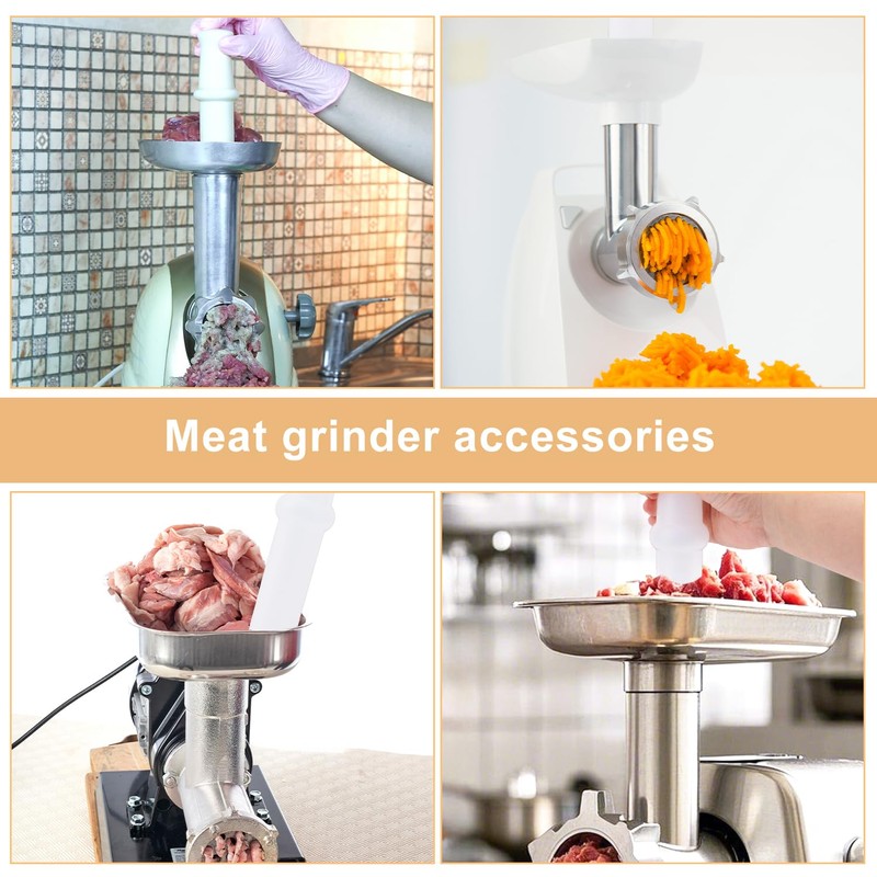 Universal Meat Grinder Pusher Tool, Food Contact Grade Plastic 7.8