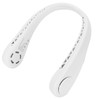 White Adjustable Hanging Neck Electric Fan Bladeless Portable USB Charging