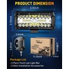 NAOEVO 7 Inch LED Light Bar, 720W 72,000LM Offroad Fog/Driving