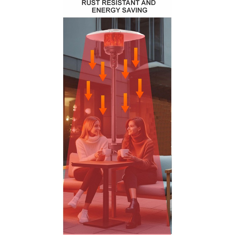 Fire Sense 61956 Patio Heater Premium Weatherproof Aluminum & Dust