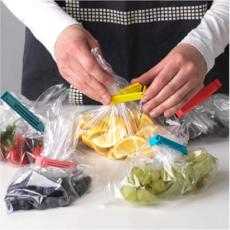 21x Food Sealing Clip, Food bag Storage Clips Freezer Fridge