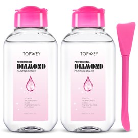 Topwey Diamond Painting Accessories, Glue for Diamond Art, Puzzle, Accessories for Diamond Painting Kits for Adults (125ML*2)