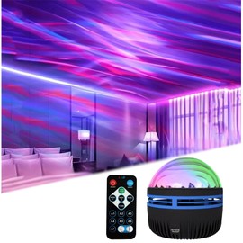 XYDongtong XYDongtong 2 in 1 Northern Lights and Ocean Wave Projector with 14 Effects of Galaxy Light for Game Rooms, Parties, Light Projector for Bedroom, led Light Projector for Room Home Decorations