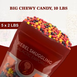 Big Chewy Candy Pebbles Bulk 10 LB Bag by Rebel Smuggling Galactic Emporium.