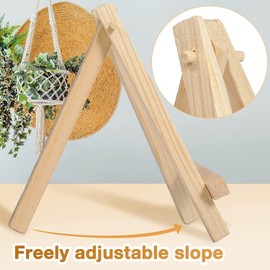 16 Pack 6" Small Art Easel Stand, Tabletop Wooden Display Stand, Mini Photo Holder, Display Stand for Artist, Students, Adults, Kids Painting