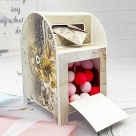 KSCRAFT 2025 January Metal Cutting Dies for DIY Scrapbooking Decorative Paper Craft(3D Mailbox)
