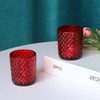 Woho Red Votive Candle Holders Bulk Set of 12, Glass