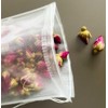 Insiswiner 50Pcs Empty Pyramid Nylon Tea Bags Mesh Tea Infuser