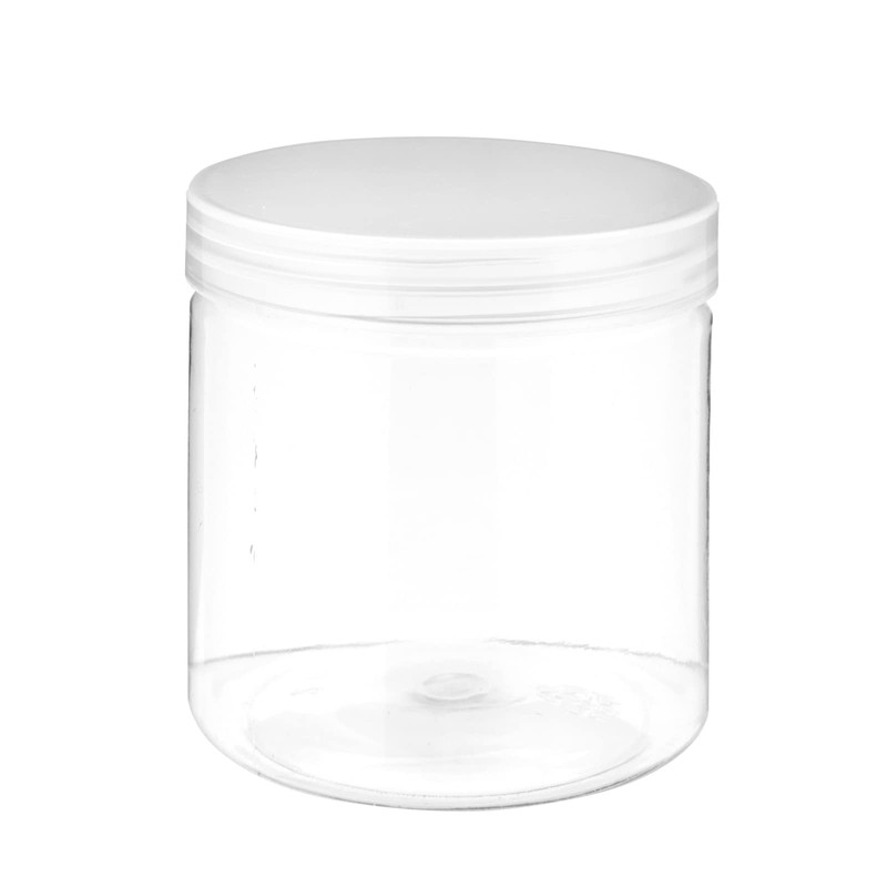 Slime Containers With Lids - 8 Pack Clear Plastic Jars For Kids
