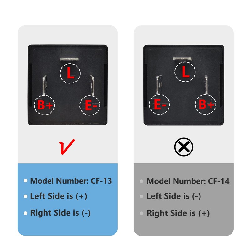 Led Flasher Relay CF-13, 3 Pins Adjustable Turn Signal Relay
