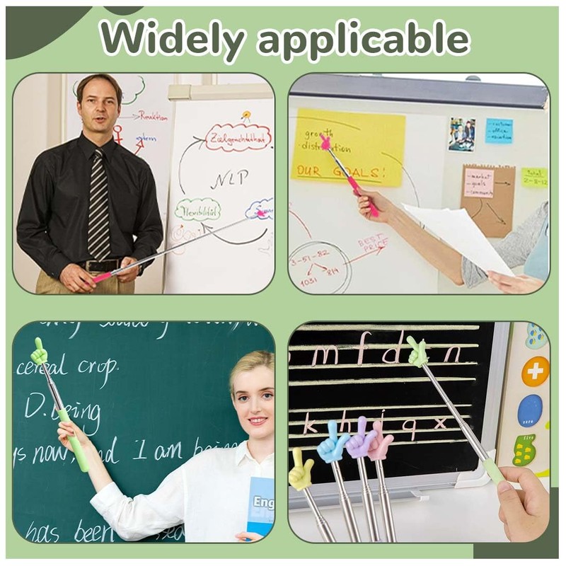 LAKJUOZ Pack of 5 Extendable Pointing Stick, Index Finger Rod,